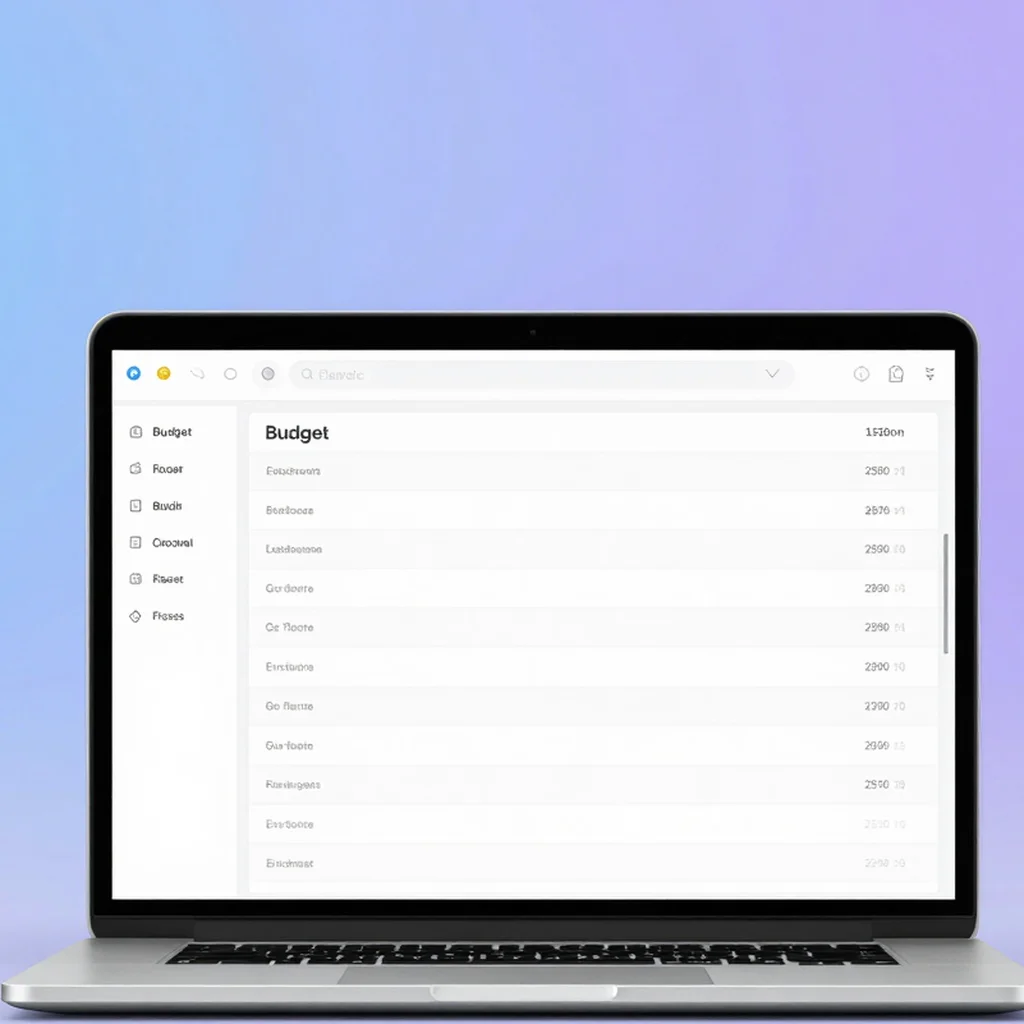 Minimalist Budget & Expense Tracker